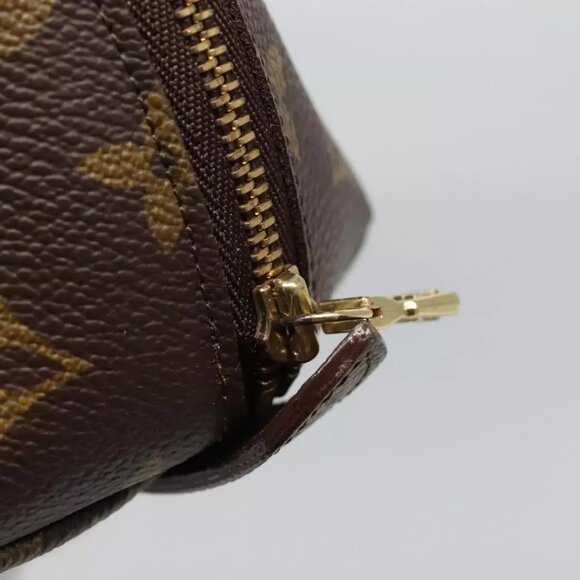 LOUIS VUITTON Monogram Trousse Demi Ronde Cosmetic Pouch M47520 LV Auth BA014 - Picture 10 of 16